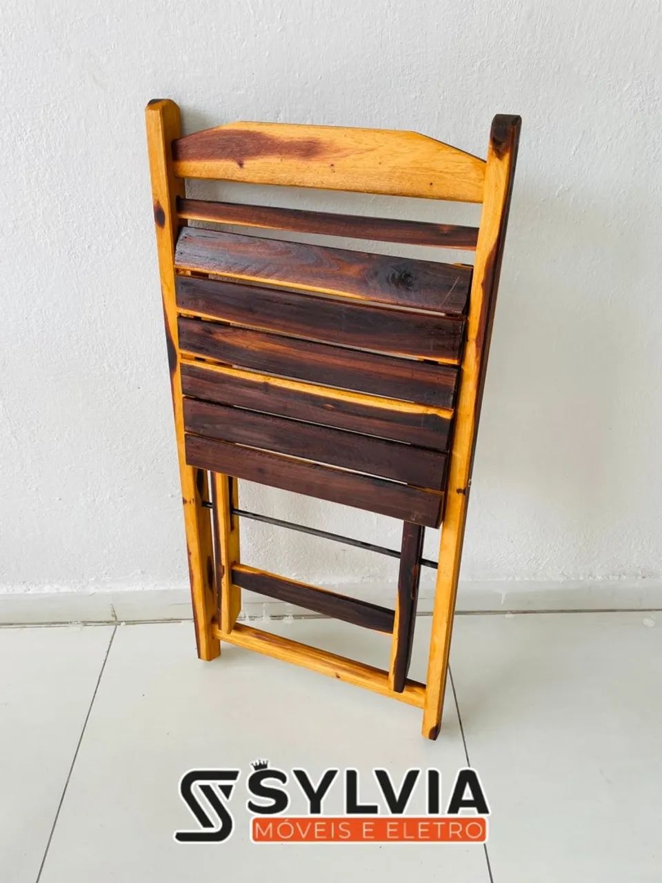 Cadeiras Dobráveis envernizado  - Foto 3
