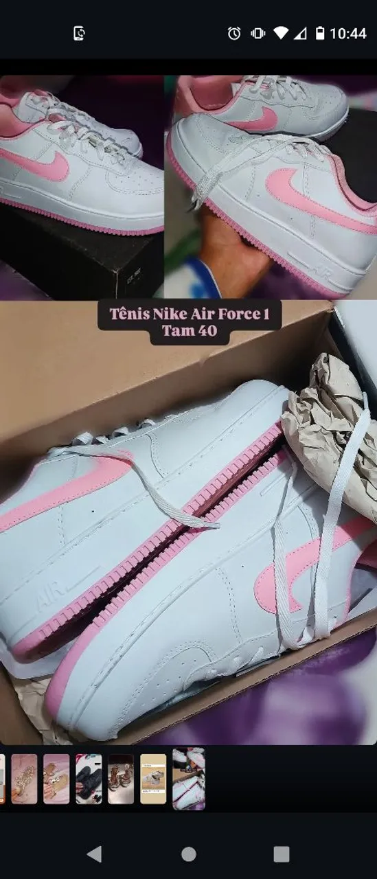 Tênis Nike Air Force 1 Rosa - Tam 40