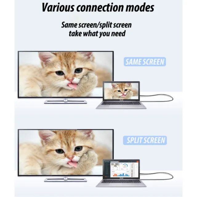 Cabo TIPO C X HDMI , 1.8m com base metálica e ponta banhada a ouro - Foto 5