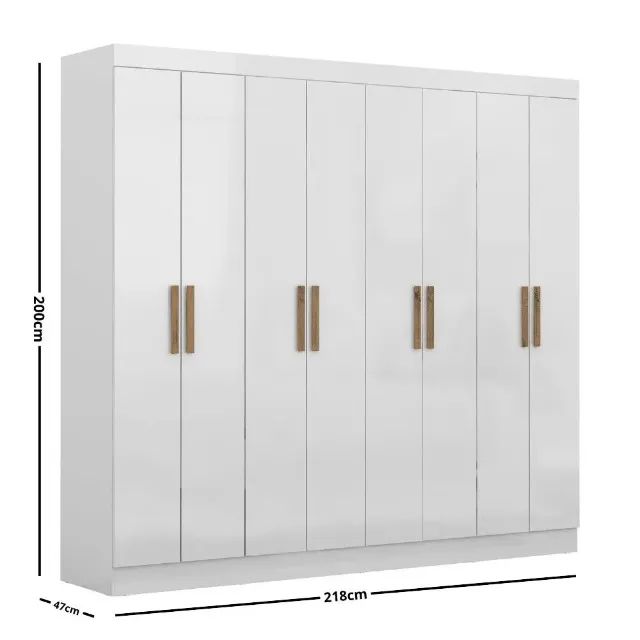 Guarda Roupa 100% MDF 8 Portas 4 Gavetas Novo entregamos - Foto 3