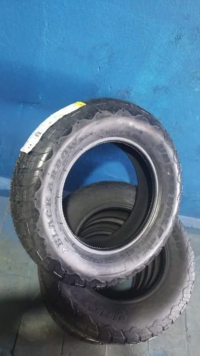 (4undisp) Kit com 2  Pneus aro 14 medida 175/75r14 AT Borrachudo marca Black Arrow - Foto 3
