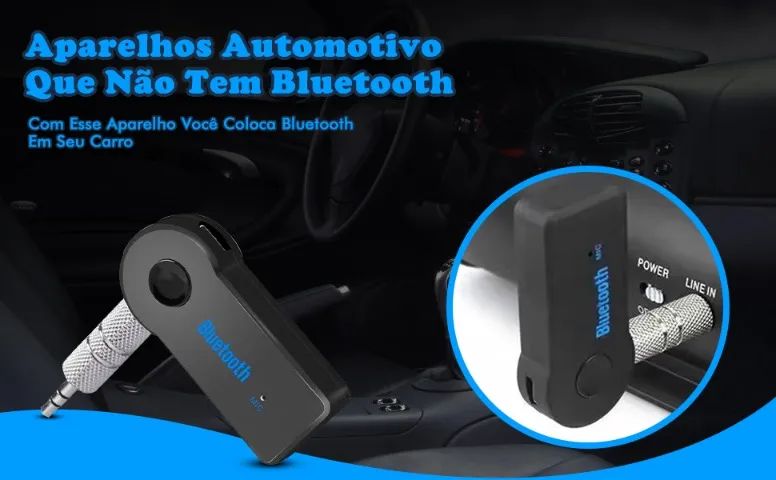 Adaptador P2 Bluetooth Receptor Audio para Som do Carro - Foto 4