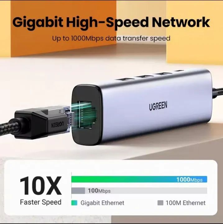 HUB adaptador Ethernet USB 3.0 de 1000Mbps. - Foto 4