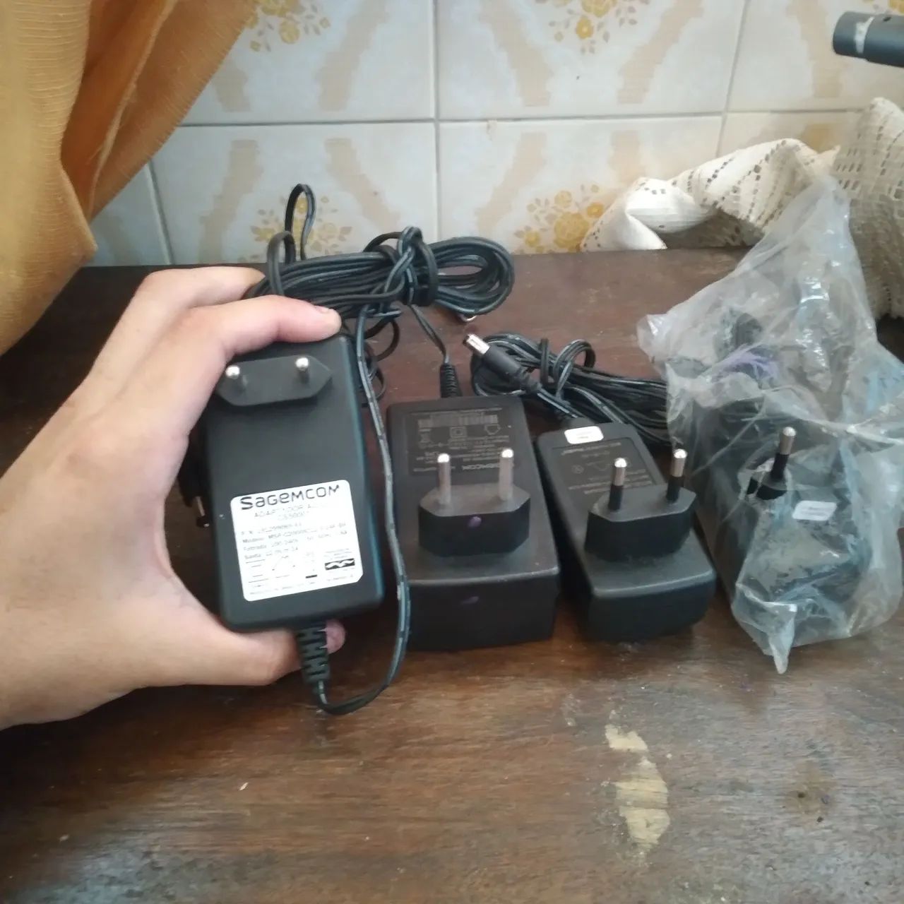Conjunto c/4 adaptadores/tomada