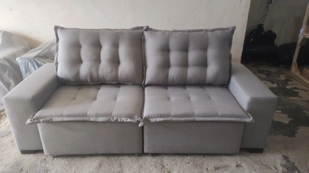 Sofa retratil reclinavel 2 metros - Foto 3