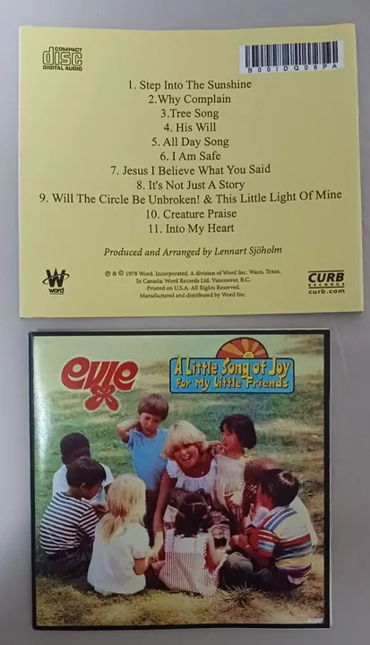 CD - Evie - A Little Song of Joy For My Little Friends