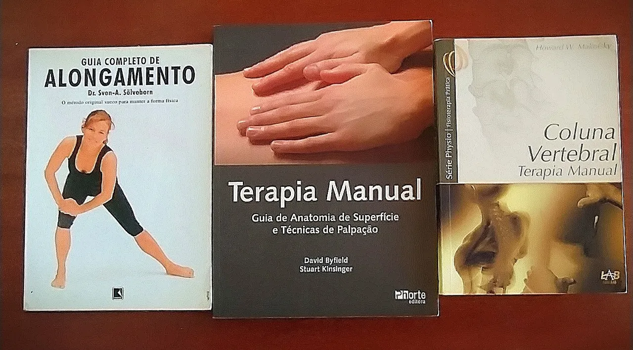 Livros de Fisioterapia, Alongamento e Massagem