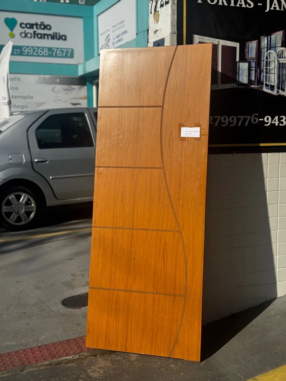 Porta frisada encerada S 60cm, 70cm ou 80cm - Queima de estoque! - Foto 6