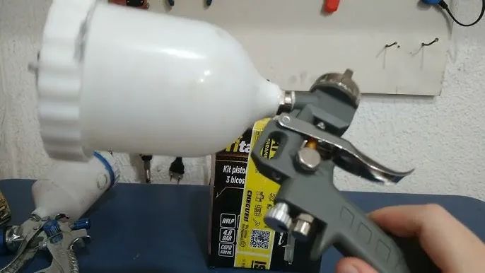Pistola de pintura gravidade de bicos com 3 Bicos Titanium