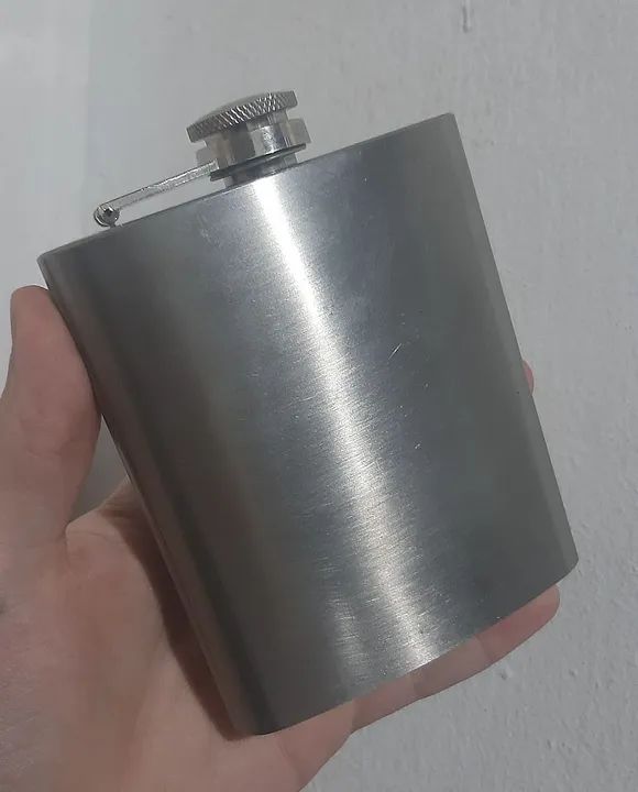 stainless steel hip flask 7oz