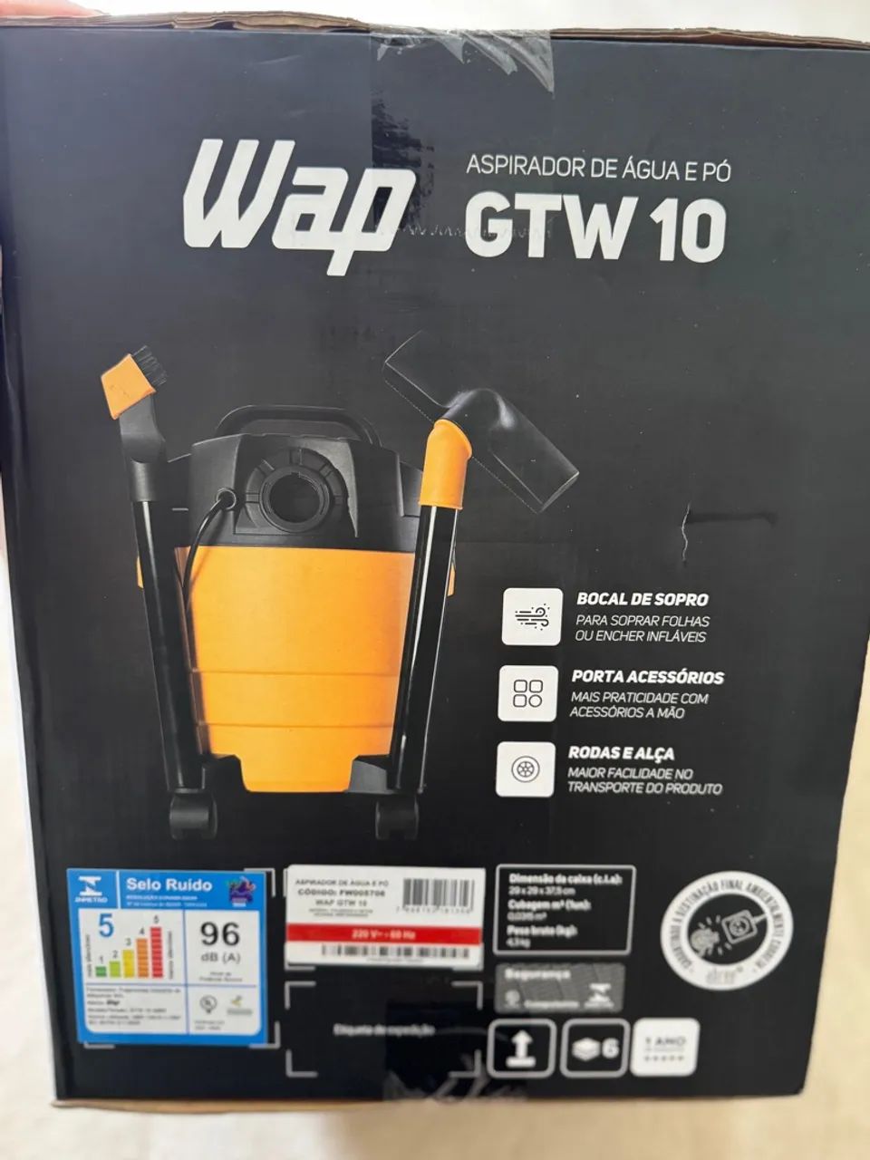 Aspirador de Pó e Água Wap GTW 10 1400W - Foto 3