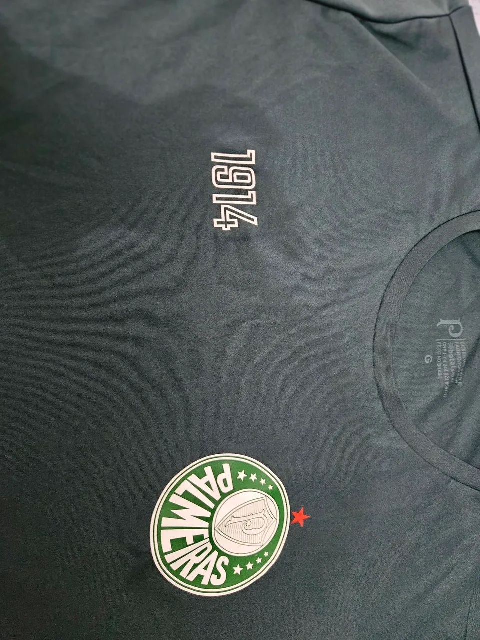 Camiseta Palmeiras Verde - 1914 Tam G - Foto 2