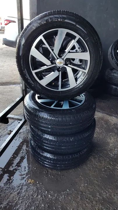 aro 15 c pneus semi novos <br> - Foto 2