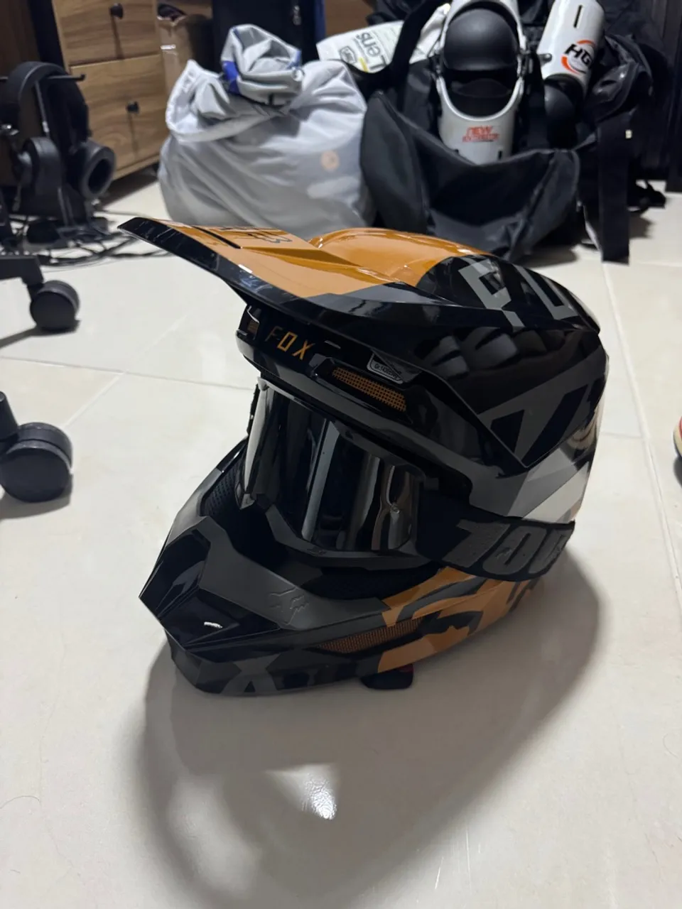 Capacete Fox para Motocross/trilha