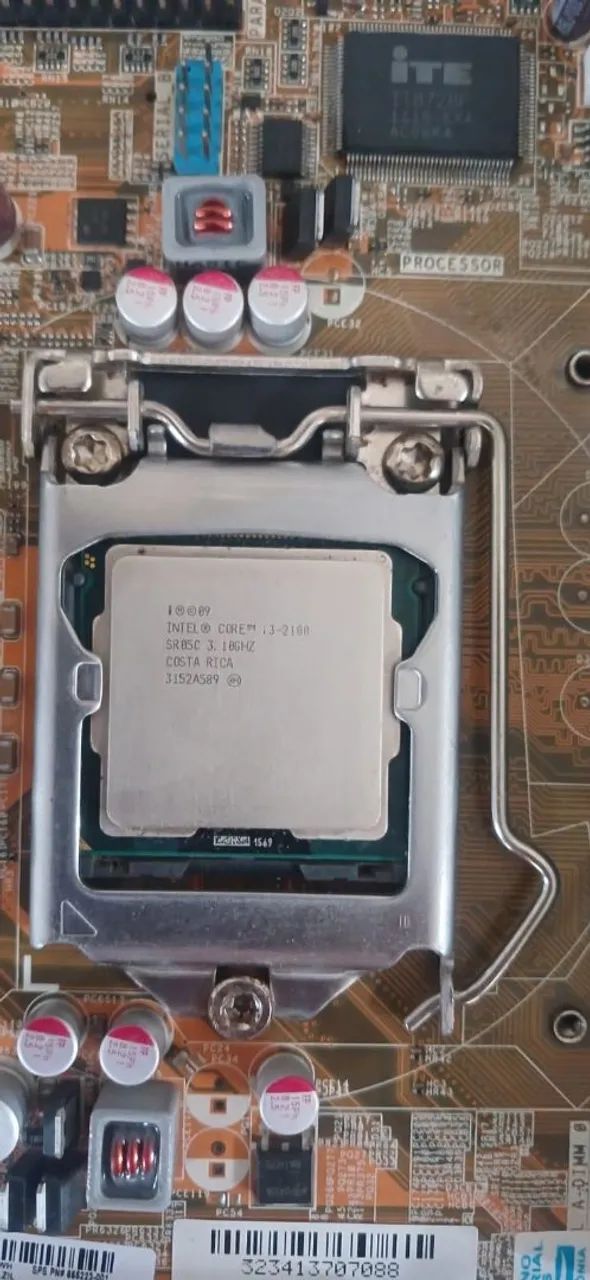 Kit 1155 processador i3 e placa mãe pra vender ligeiro  - Foto 2