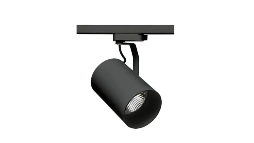 08 Spots Luminaria Flow Preto Par30 E27 - Stella + Trilho Eletrificado Preto Stella