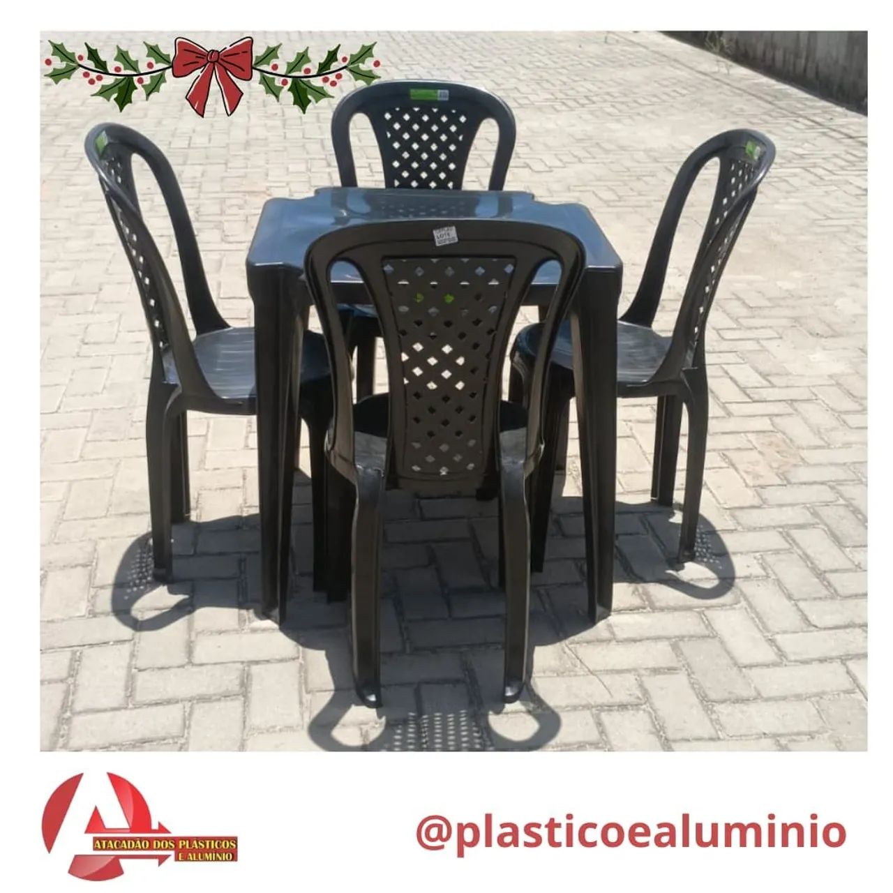 Conjunto de mesa e cadeiras de plástico topplast 