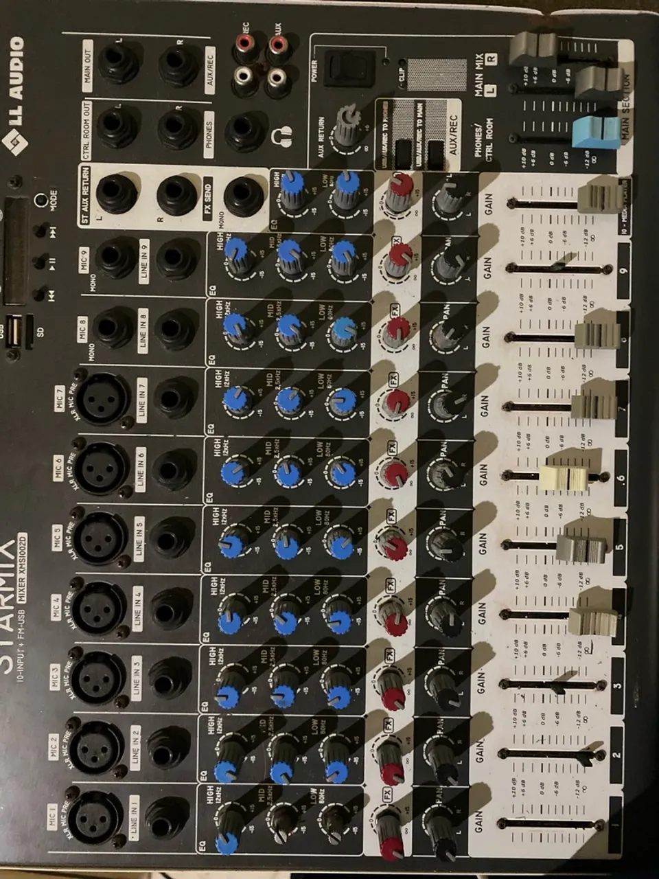 Mesa de Som Starmix 10 Canais(Negociável)