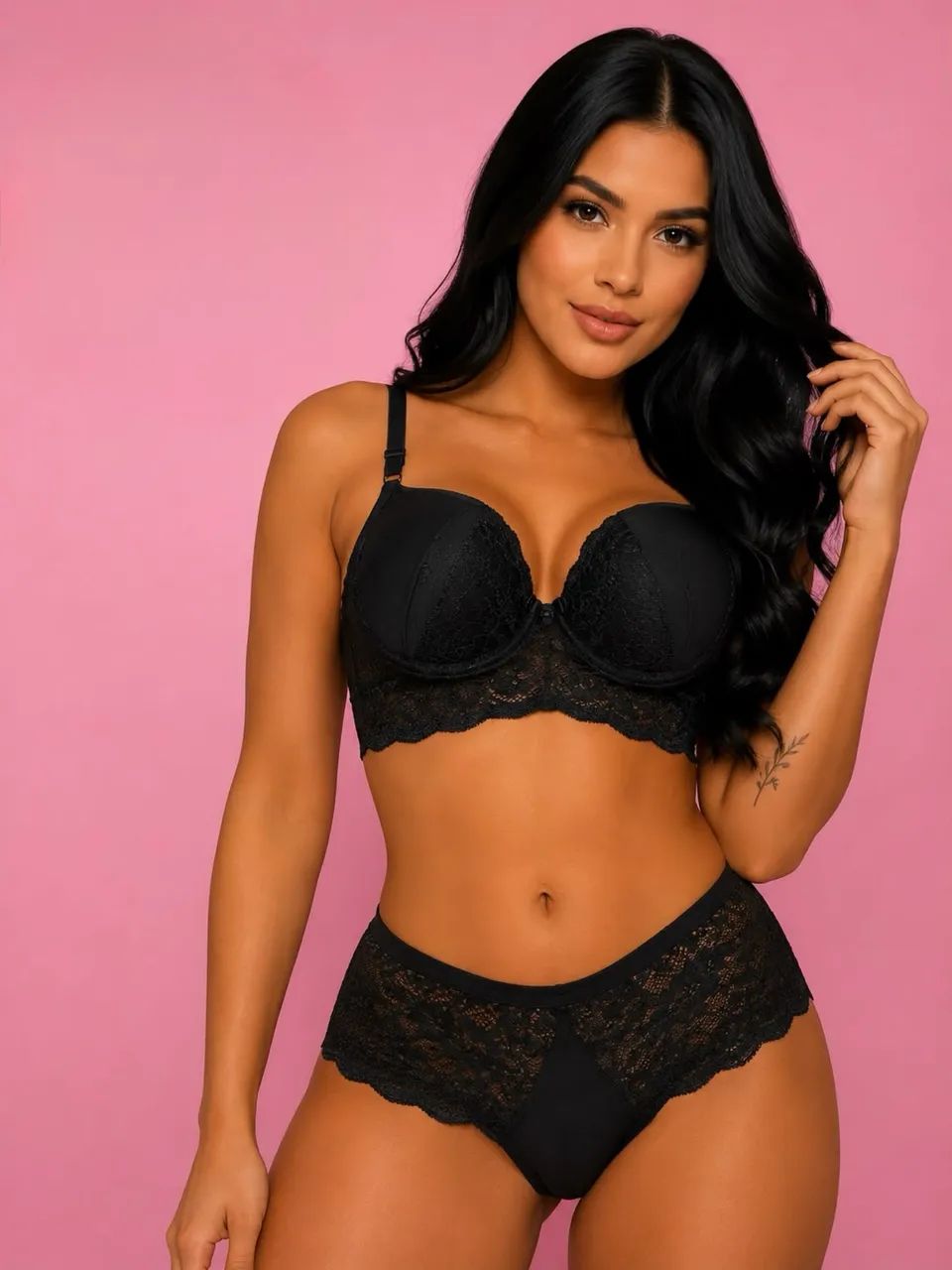 Lingerie fio duplo renda lateral  - Foto 3