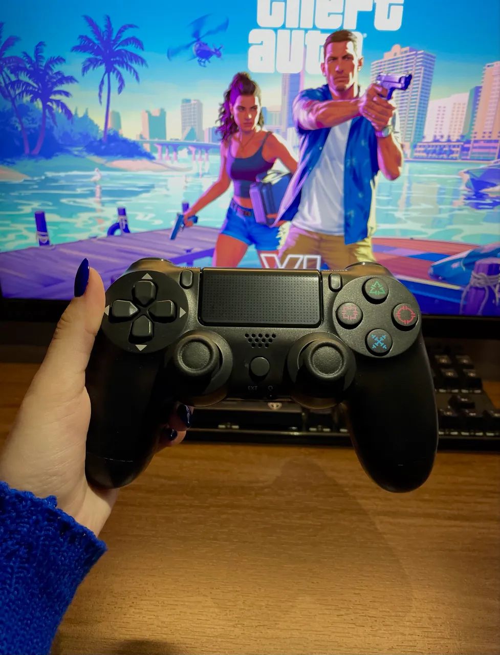 Controle para PS4, PC E MOBILE - Bluetooth - Foto 3