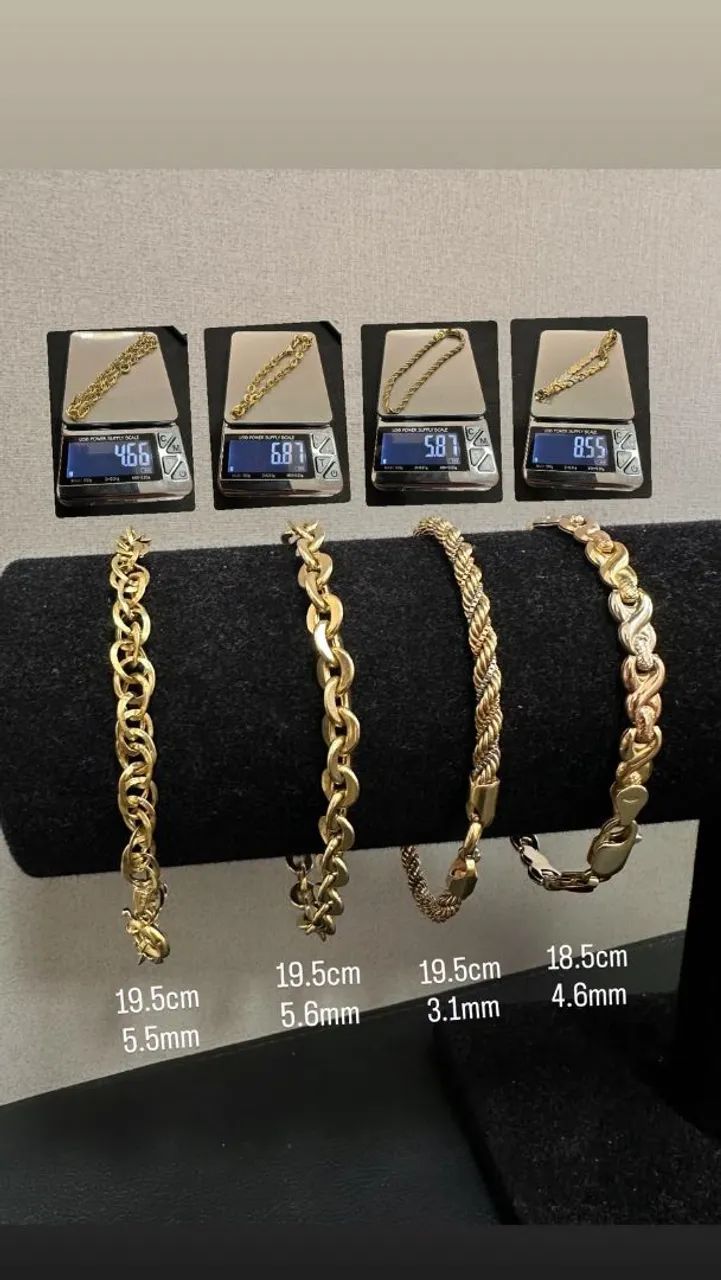 Pulseiras Ouro 18K 