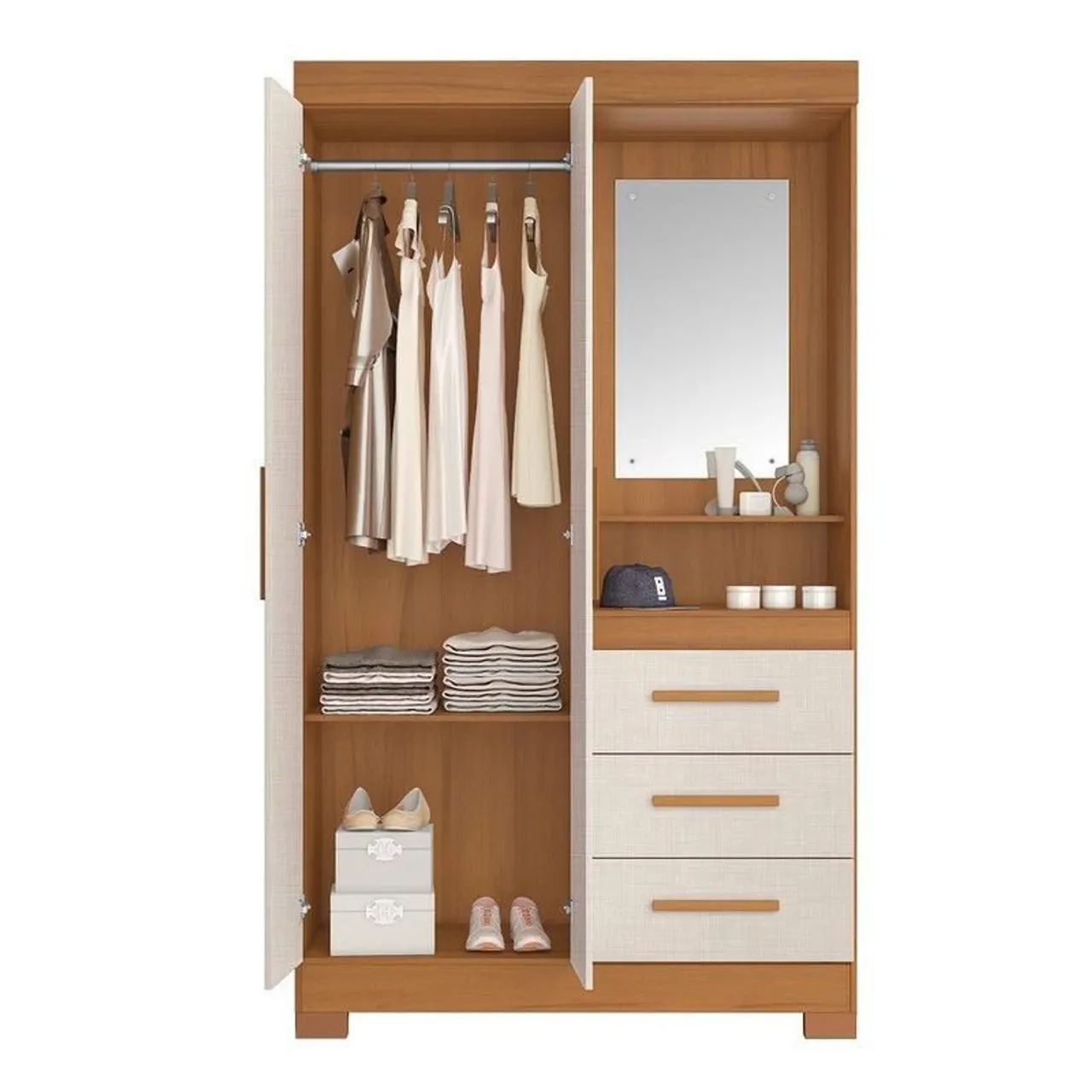 Super promoção de Guarda Roupa solteiro com espelho!! - Foto 2