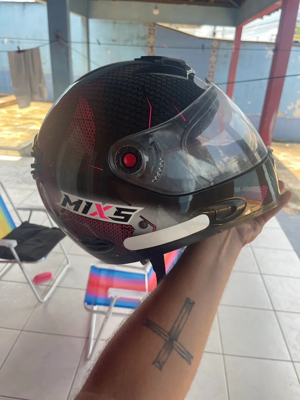 Capacete mx5 - Foto 4
