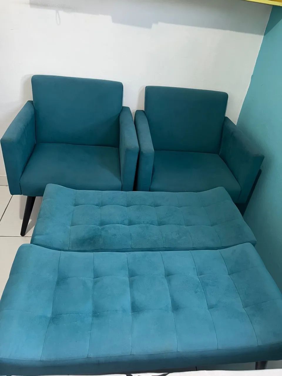 02 Poltrona + 02 Puff - Foto 3