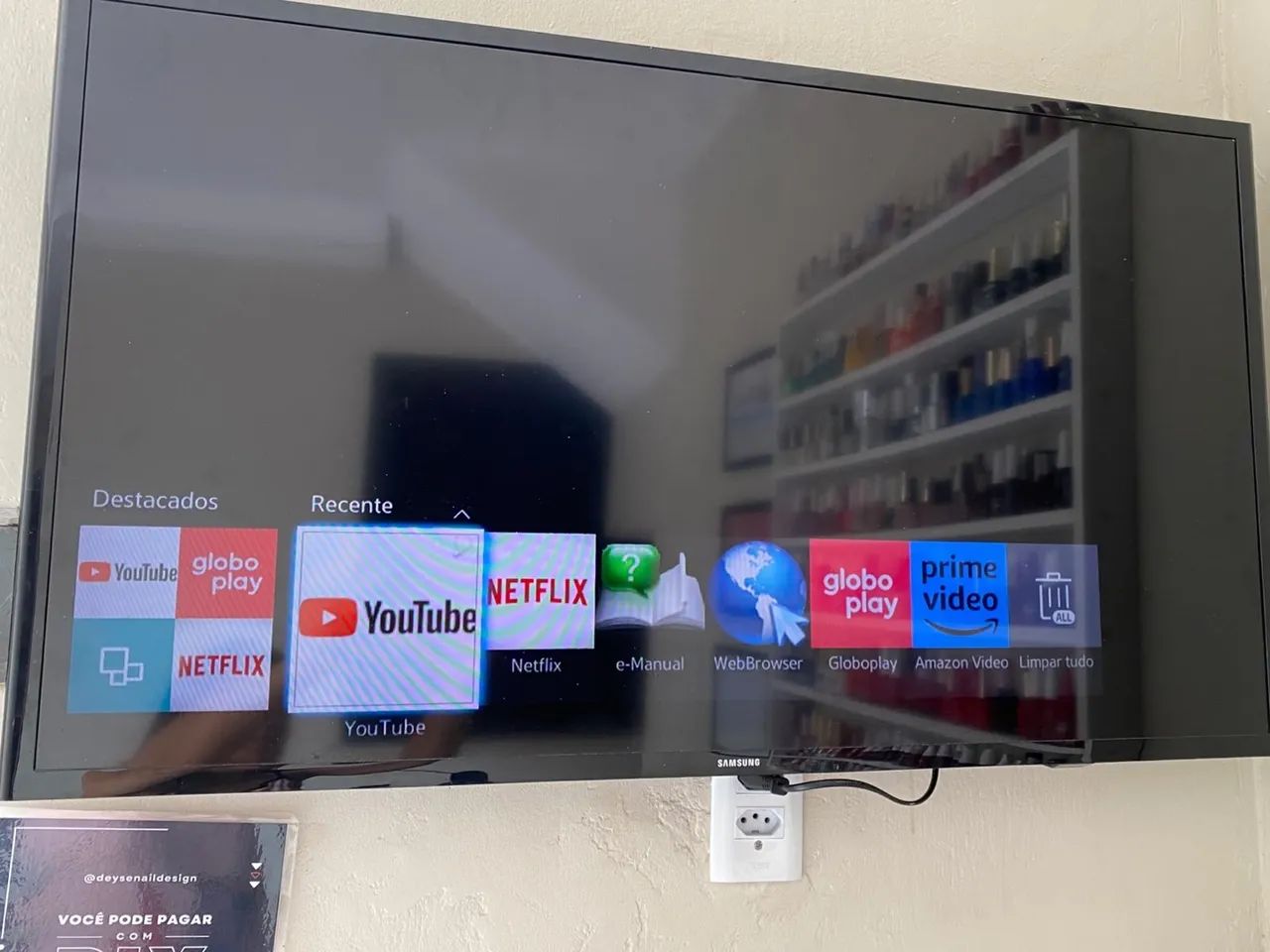 TV SMART 40 polegadas, ótimo estado pronta pra usar! Chama no zap *95 - Foto 3