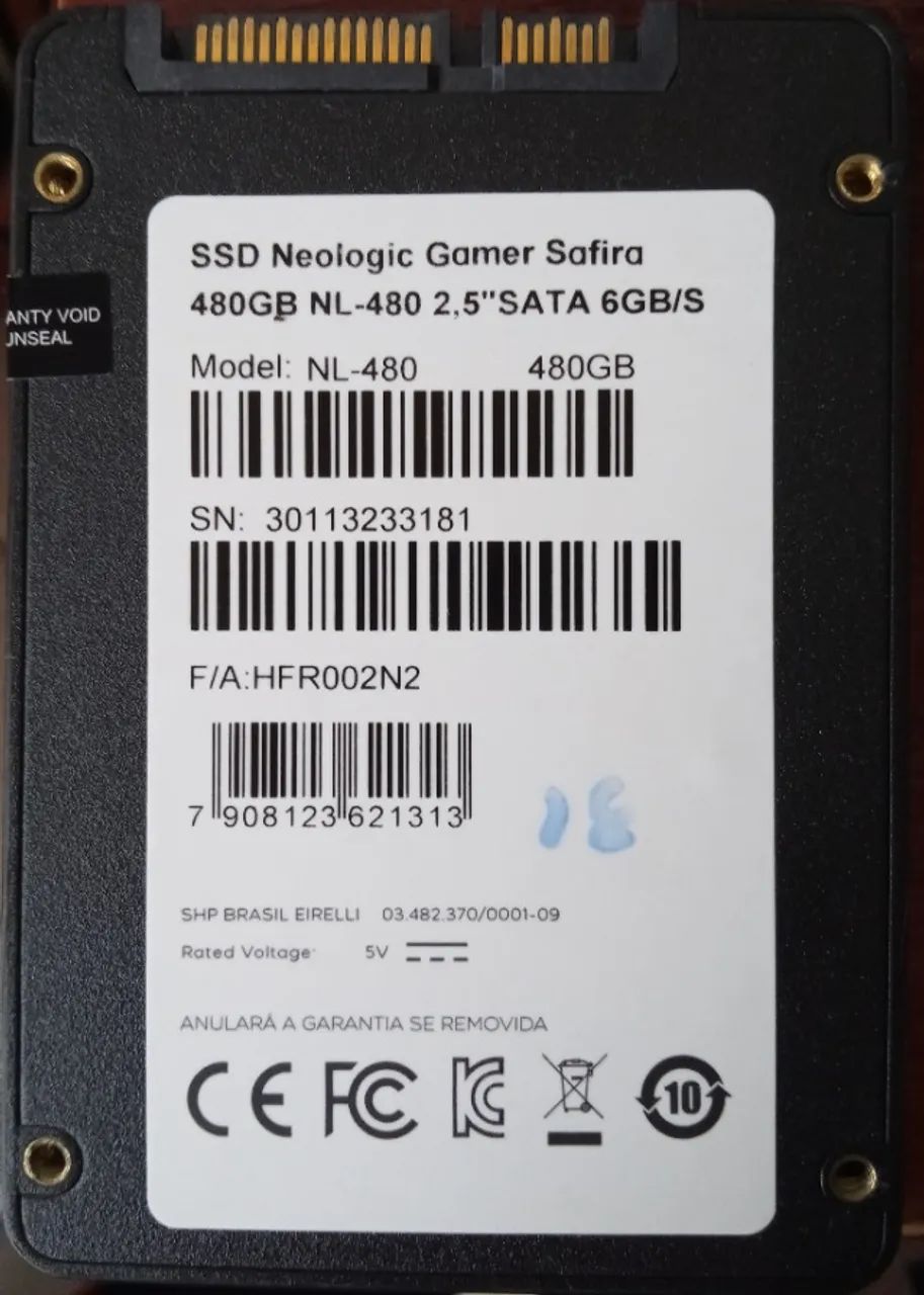 hd ssd notebook computador neologic 480gb com defeito - Foto 2