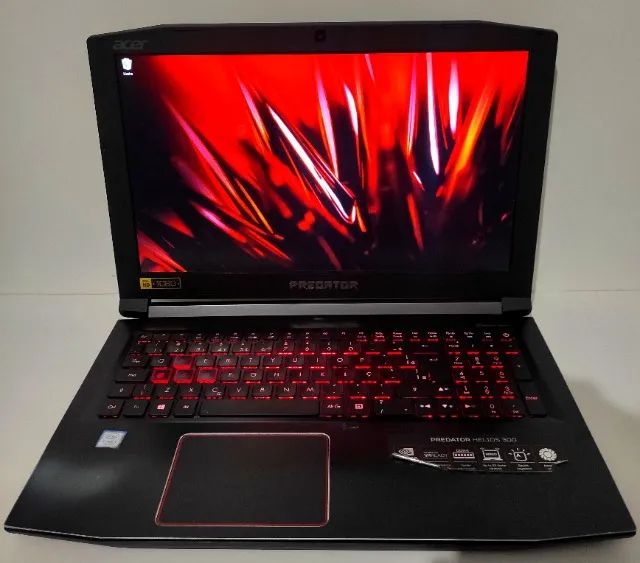 Notebook Gamer Acer Predator i7 GTX 1060 6GB = RTX 3050
