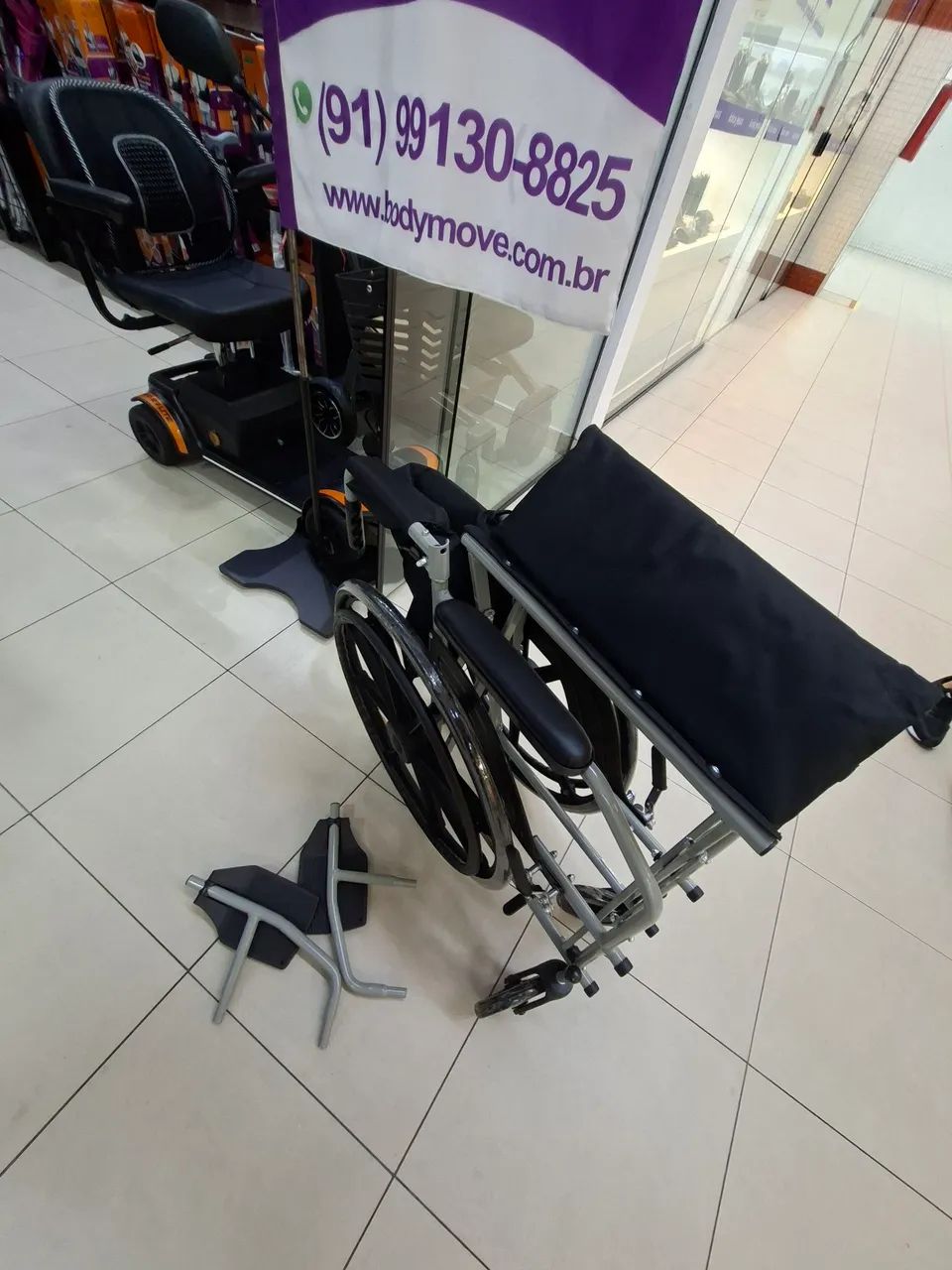 CADEIRA DE RODAS 100KG - Foto 5