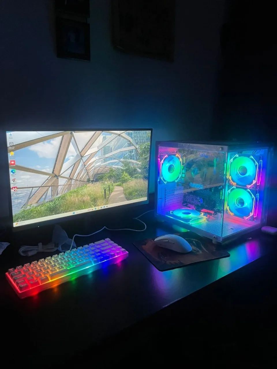 Monitor Aoc 21,5'' Gaming 100hz 1ms Full Hd 22b30hm2 Bivolt Preto - Foto 2