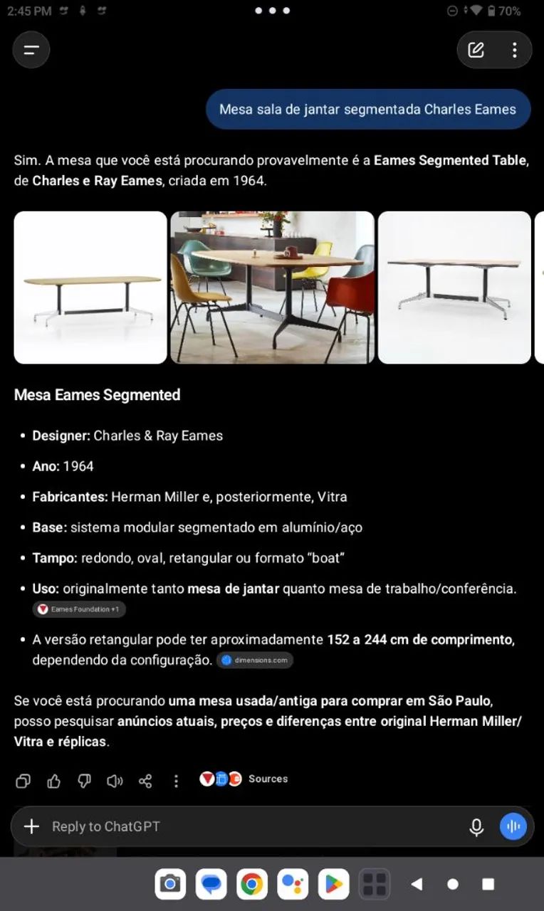 Mesa VINTAGE CHARLES EAMES original SALA DE JANTAR ,restaurada/marchetaria. - Foto 4