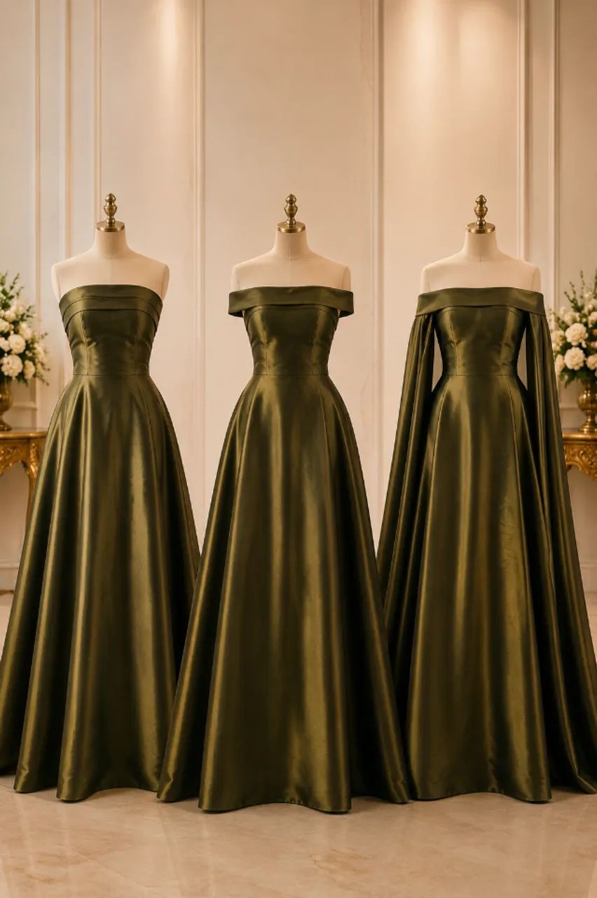 Vestido de Festa Verde Oliva | Madrinha | Formanda
