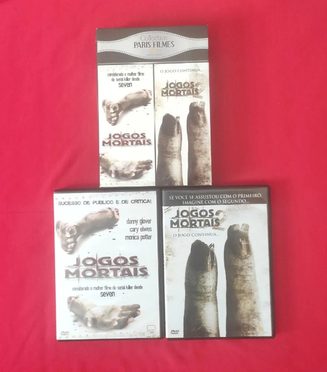 Filme Jogos Mortais 1 e 2 com luva - Foto 3