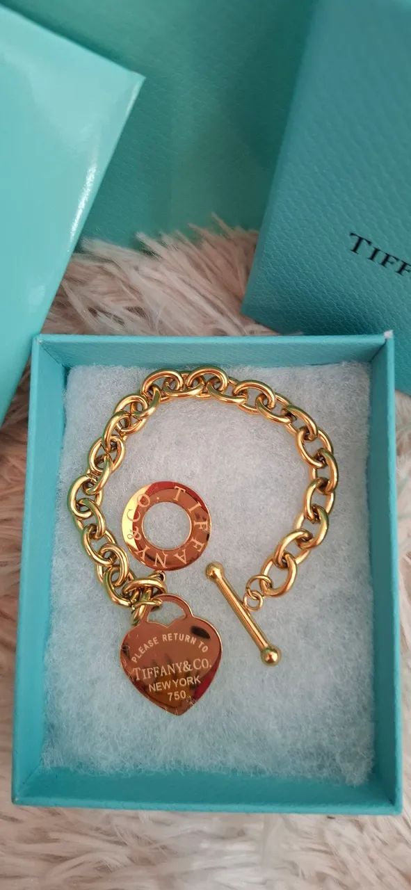 Pulseira Tiffany & Co. Dourada nova