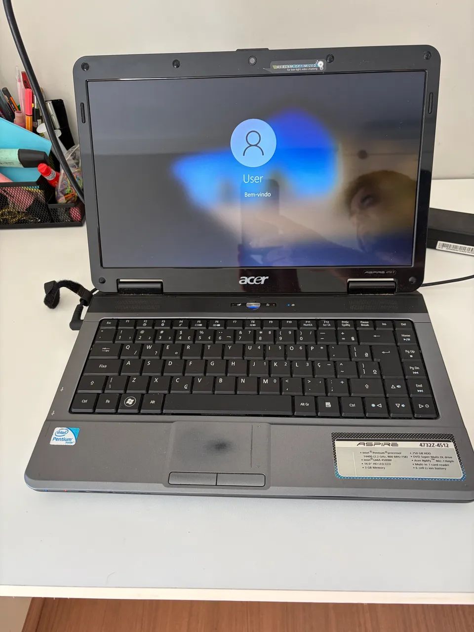 Notebook Acer antigo