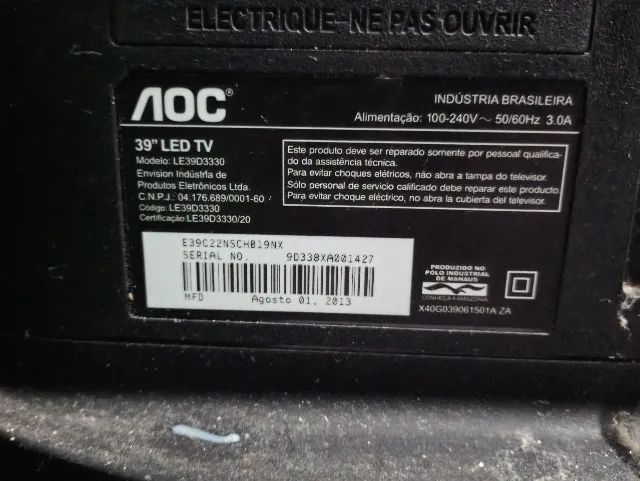 TV AOC com defeito - Foto 3