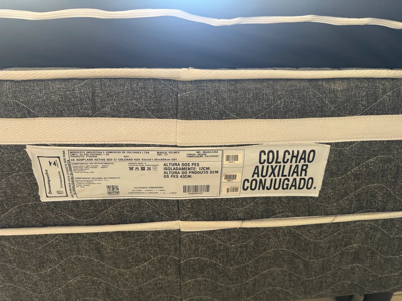 CAMA SOLTEIRO BOX CONJUGADA COM COLCHÃO AUXILIAR  - Foto 2