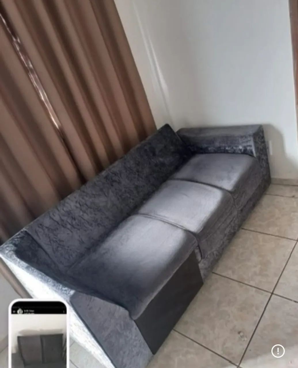 Sofá de canto cinza - Foto 2