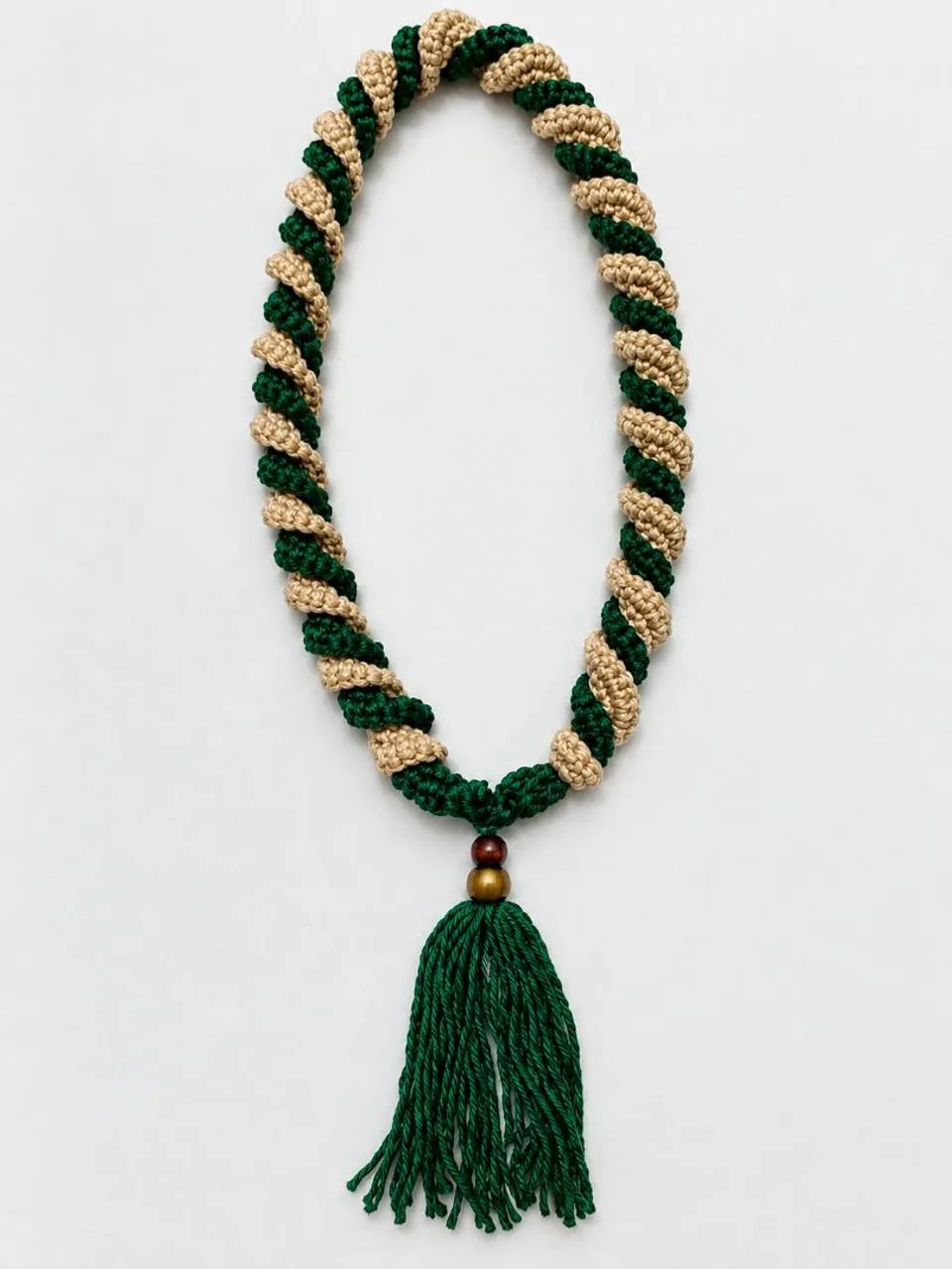 Colar Artesanal de crochê - verde