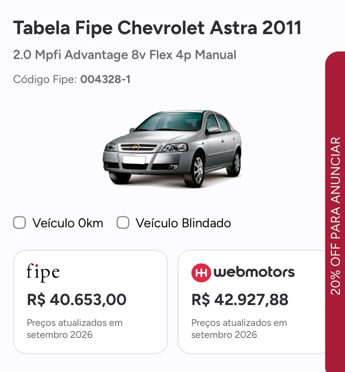 Chevrolet Astra 2.0 8V 2011
