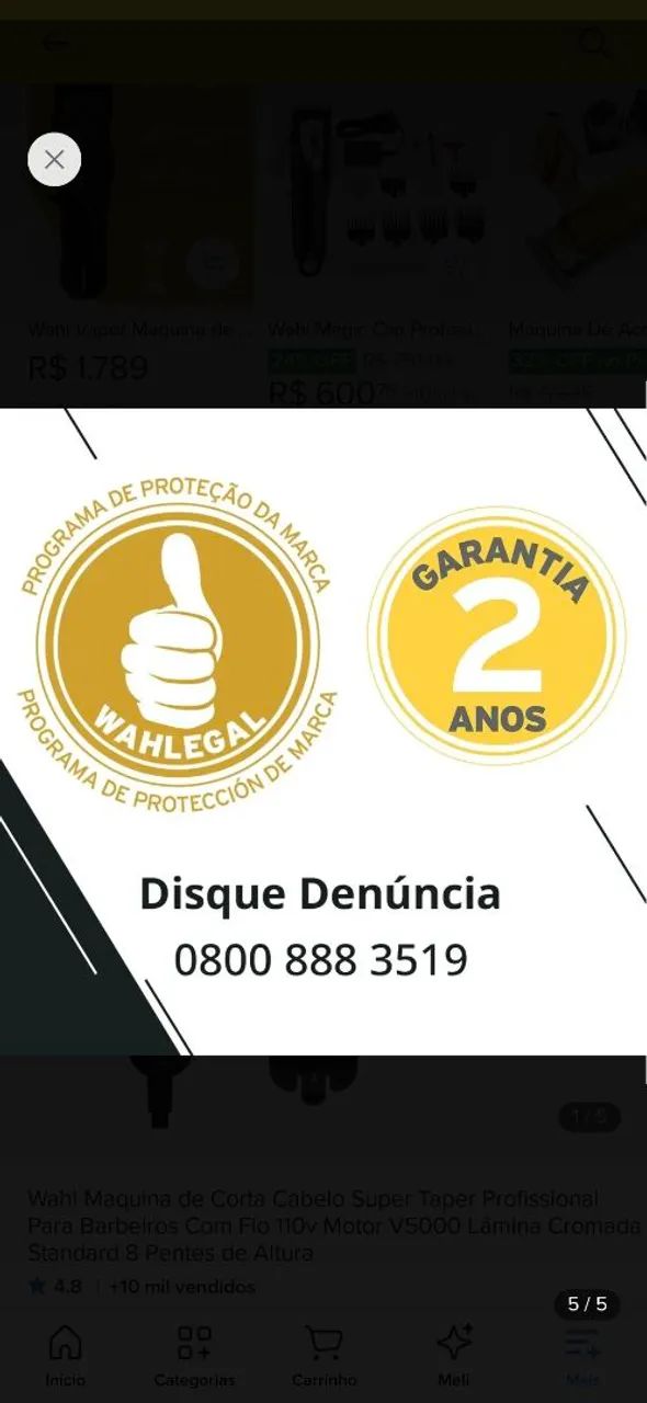 Maquina de cortar cabelo  - Foto 3