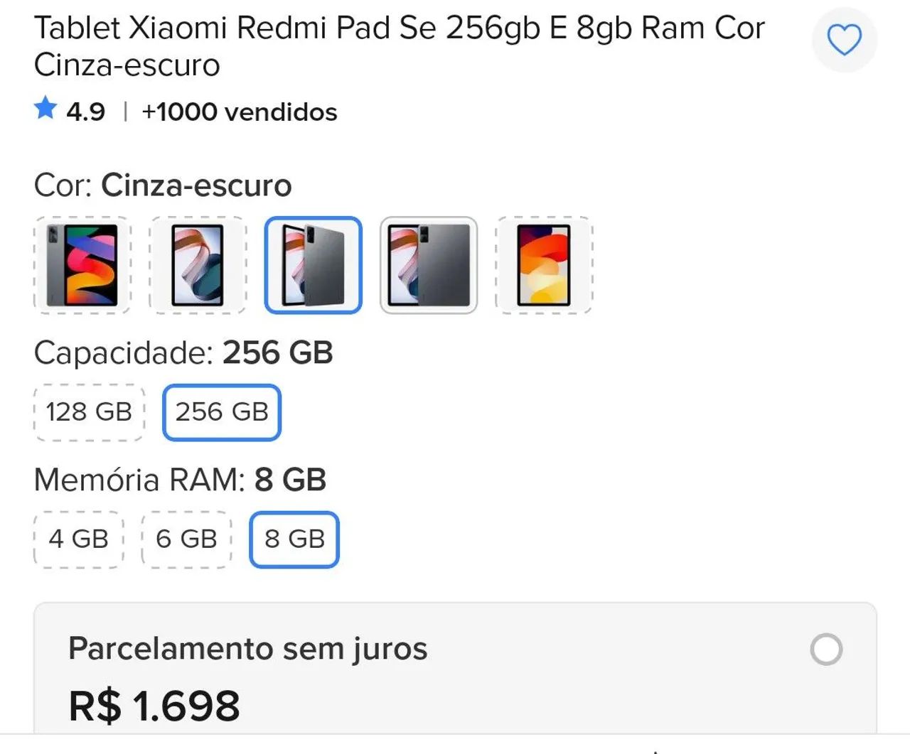 Tablet Redmi Pad SE (256gb/8gb RAM) - Foto 5