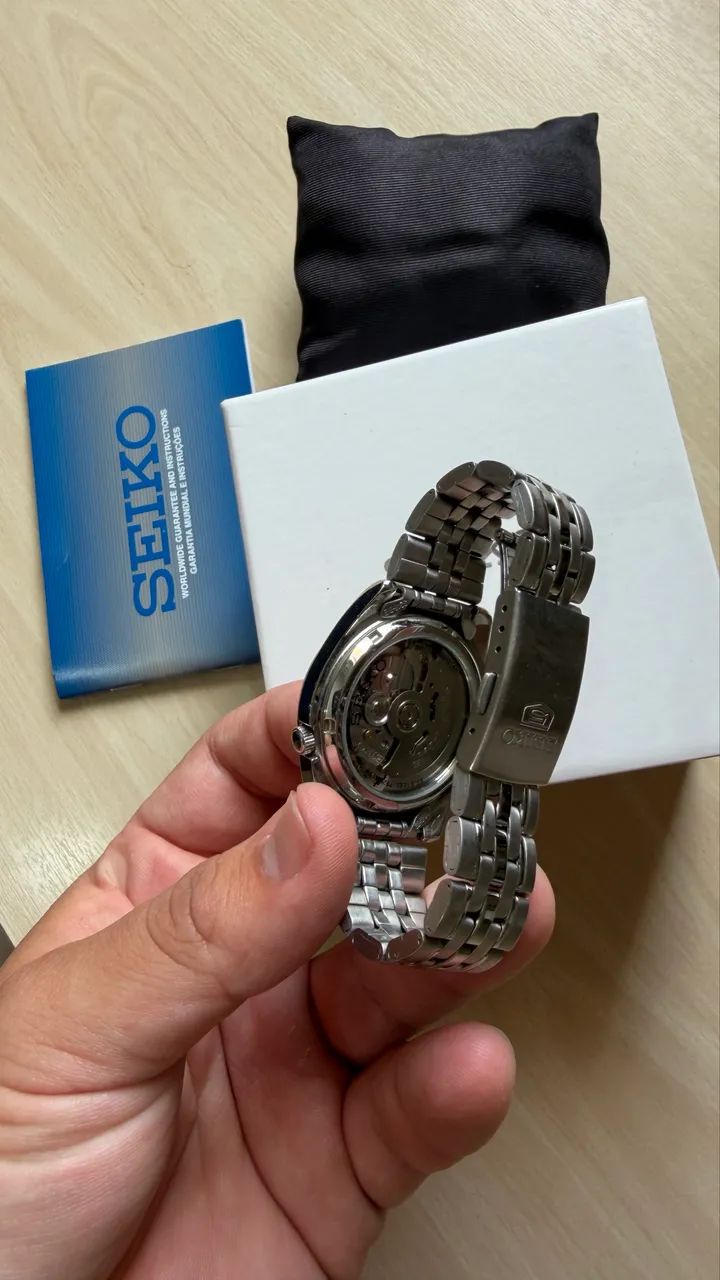 Relógio Seiko 5 prata  - Foto 3