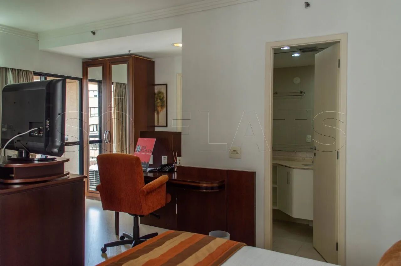 Flat Clarion Faria Lima para locação com 54m² contendo 1 dormitório e 1 vaga de garagem. - Foto 10
