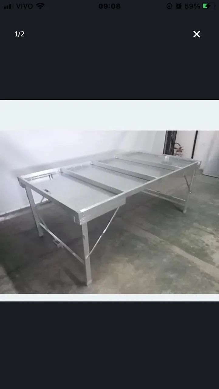 Mesa para feirantes  Pagamento somente a vista!