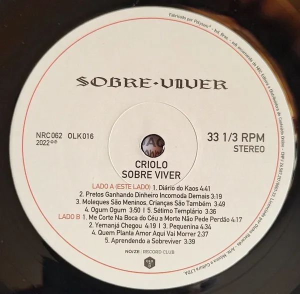 LP Criolo - Sobre Viver  (Noize Record Club) - Foto 2