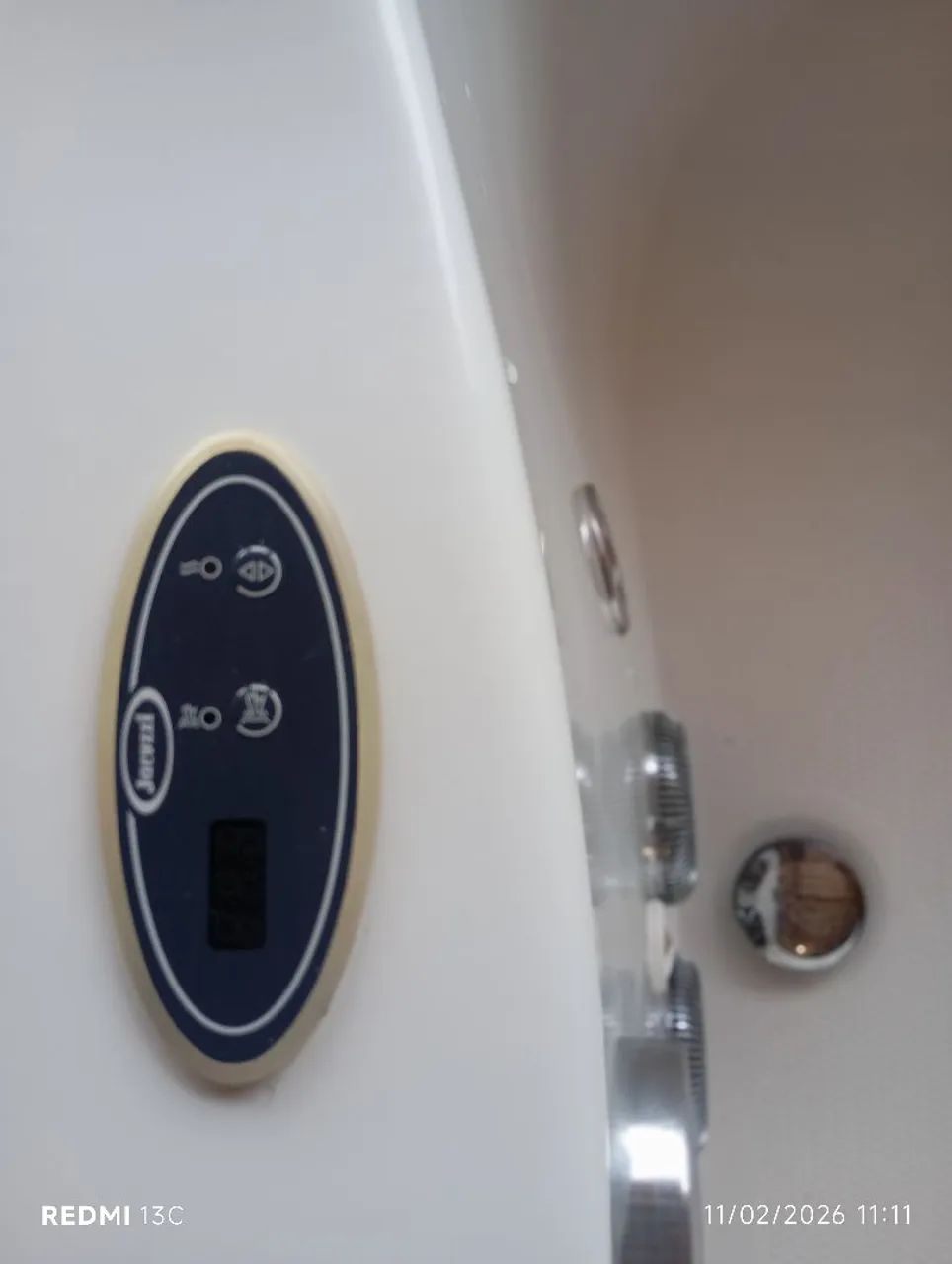 Banheira com Hidromassagem Aquecedor 56x183x120cm Eura (P1) Confort Jacuzzi - Foto 4